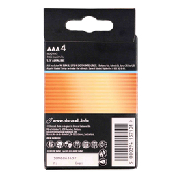 باتری نیم قلمی دوراسل مدل اوپتیموم بسته 4 عددی