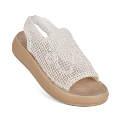 صندل زنانه شیما مدل توران رنگ سفید