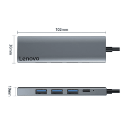 هاب USB-C لنوو مدل A5H 5in1