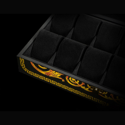 جعبه ساعت 12 خانه طرح پتینه کد TW-2486