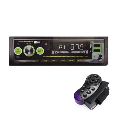 دستگاه پخش خودرو پنل جدا شش خروجی مولتی کالر نیکی تک مدل NI063 به همراه کنترل فرمان بلوتوثی