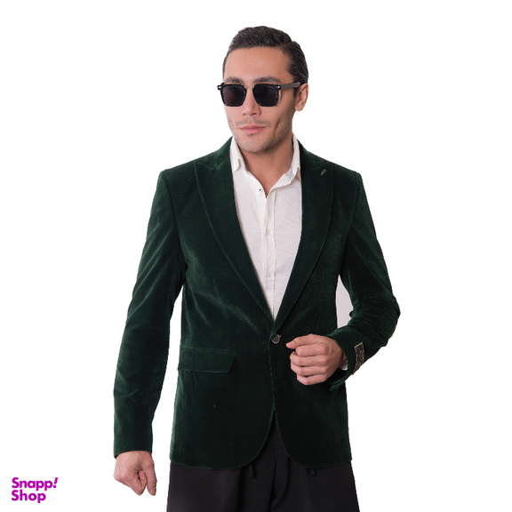 کت تک مردانه مدل مخمل رنگ سبز