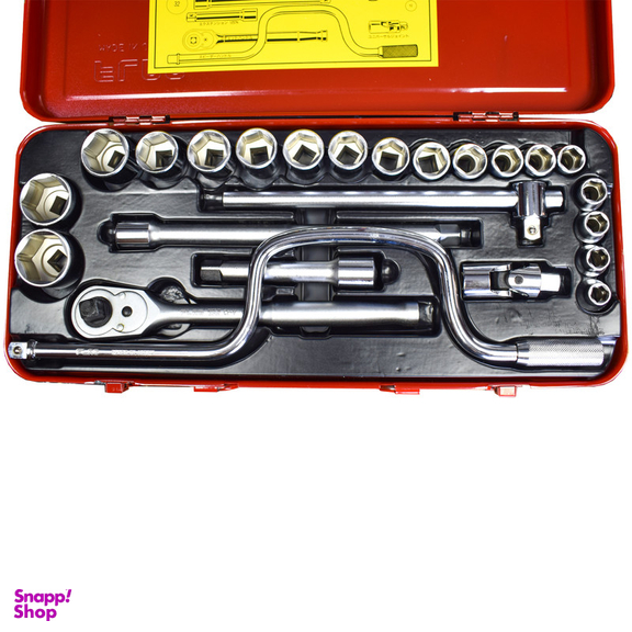 آچار و سری بکس فلگ مدل F425MD-6  مجموعه 25 عددی