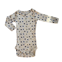 بادی نوزادی نیم ایت طرح شکلک های خندان کد 10259 رنگ کرم