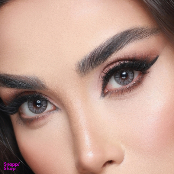 لنز فصلی بیوتی مدل N21OB شماره 206 رنگ طوسی روشن دور مشکی