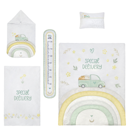 سرویس خواب 5 تکه نوزاد پینک بلو طرح دلیوری