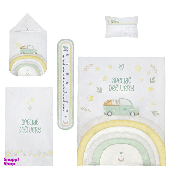 سرویس خواب 5 تکه نوزاد پینک بلو طرح دلیوری