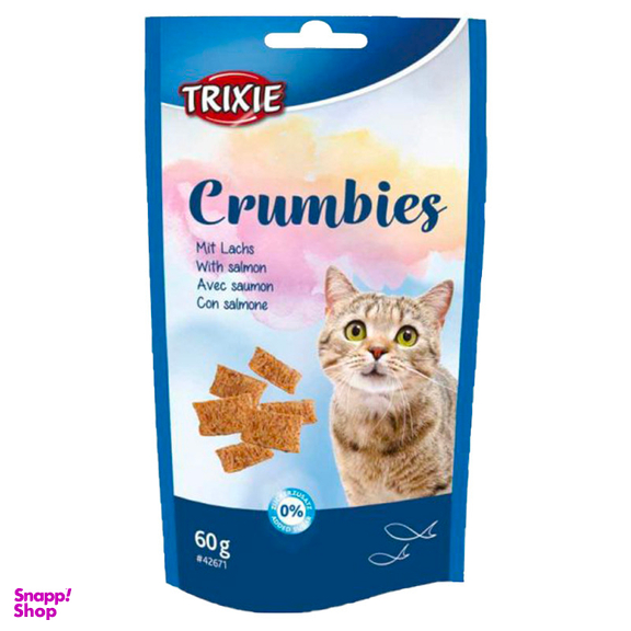 تشویقی گربه گربه تریکسی مدل Crumbies طعم گوشت پرندگان وزن 60 گرم