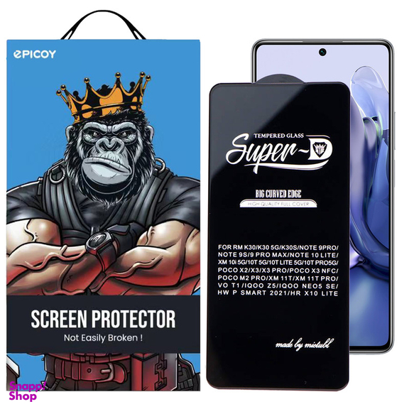 محافظ صفحه نمایش اپیکوی مدل Super 5D مناسب برای گوشی موبایل شیائومی Mi 11T/Mi 11T Pro/Mi 10T/Mi 10T Pro/Mi 10T Lite/Mi 10i/Redmi/K30/K30s/ Note Note10 Lite/Note 9s/Note 9 Pro/Note 9 Pro Max