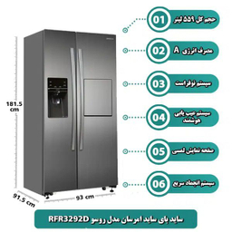یخچال و فریزر ساید بای ساید 32 فوت امرسان مدل RFR3292D
