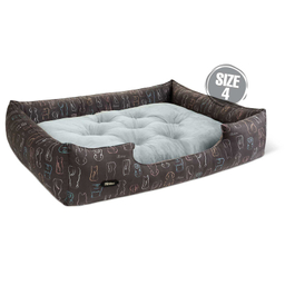 جای خواب سگ نیناپت مدل وی آی پی یو طرح سگ و گربه سایز 4