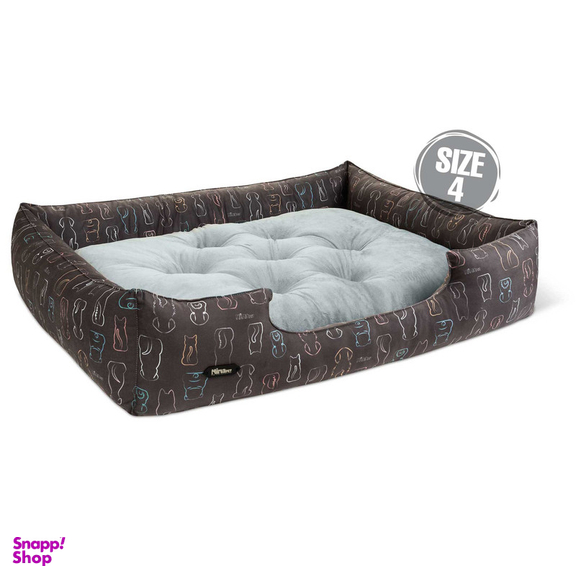 جای خواب سگ نیناپت مدل وی آی پی یو طرح سگ و گربه سایز 4