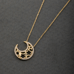 گردنبند طلا 18 عیار زنانه جواهری سون کد 2480