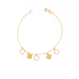 دستبند طلا 18 عیار زنانه اپال گلد مدل ونکلیف 00259