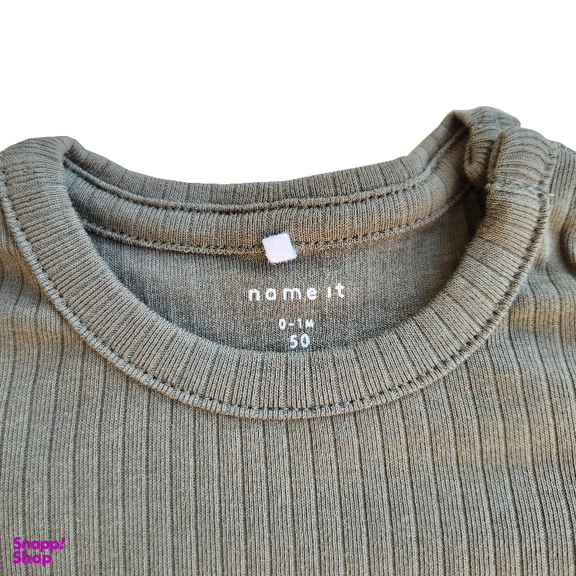 بادی نوزادی نیم ایت کد 10254 رنگ سبز تیره