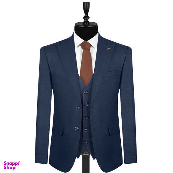 کت شلوار کمبین کج راه رنگ سرمه ای روشن مدل ژیله دورو کد 1444