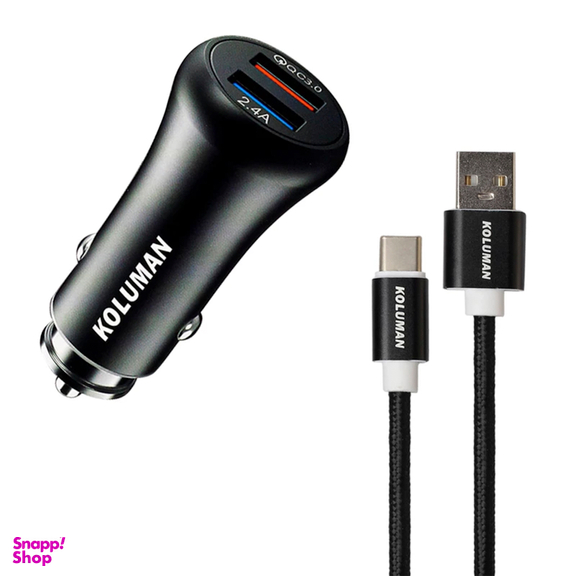 شارژر فندکی 20 وات کلومن مدل KC-C02 همراه کابل USB-C
