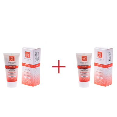 کرم ضدآفتاب SPF60 بدون رنگ مای حجم 50 میلی‌ لیتر مجموعه 2 عددی