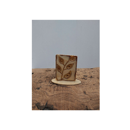 استند چوبی منبت کاری مدل برگ کد SI003