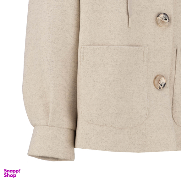 پالتو زنانه السانا مدل فرتاک کد 236908 رنگ کرم