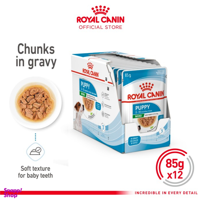 پوچ سگ رویال کنین مدل Mini Puppy وزن 85 گرم