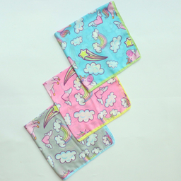 دستمال سر و گردن دخترانه مدل نخ پنبه طرح یونیکورن کد 1045