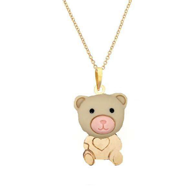 گردنبند طلا 18 عیار کودک اپال گلد مدل تدی کد sh0389