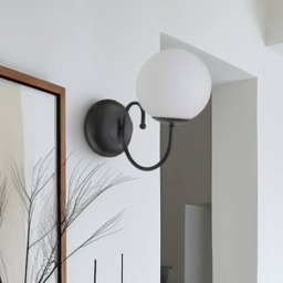 چراغ دیواری تک شعله نورهام مدل مهتاب