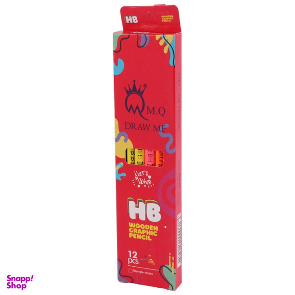 مداد مشکی ام کیو کد H-16 بسته 12 عددی