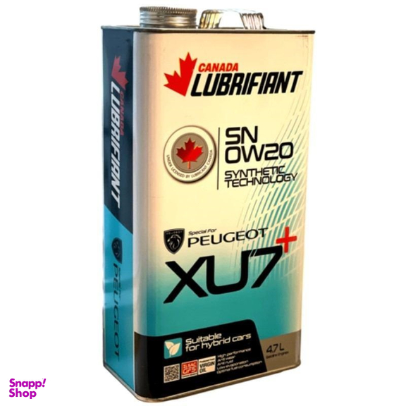 روغن موتور لوبریفنت کانادا مدل +xu7 گرید sn 0-20 حجم 4.7 لیتر
