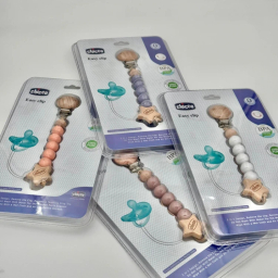 بند پستانک چوبی چیکو مدل wooden clipper