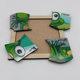 پازل 4 تکه مدل P4-102 طرح حیوان قورباغه