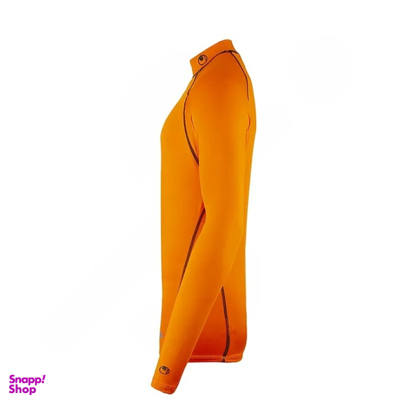 بلوز ورزشی مردانه آلشپرت مدل استرچ انگشتی ALA -009 رنگ نارنجی