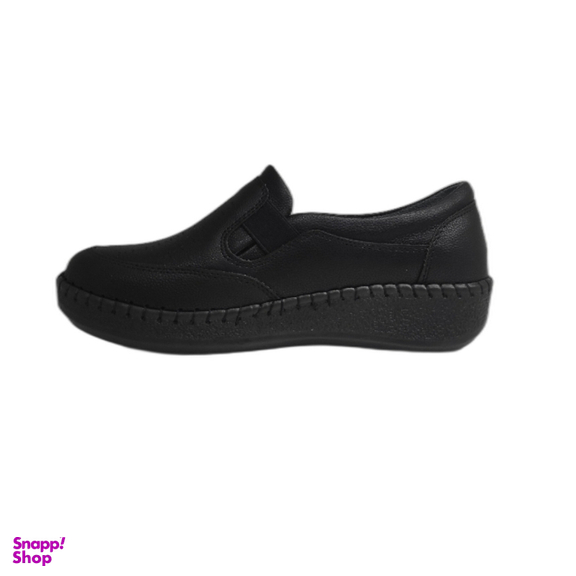 کفش طبی زنانه شهرام طب کد 3090 رنگ تمام مشکی