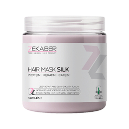 ماسک مو پروتئین زکابر مدل کراتین کافئین حجم 500 میلی لیتر