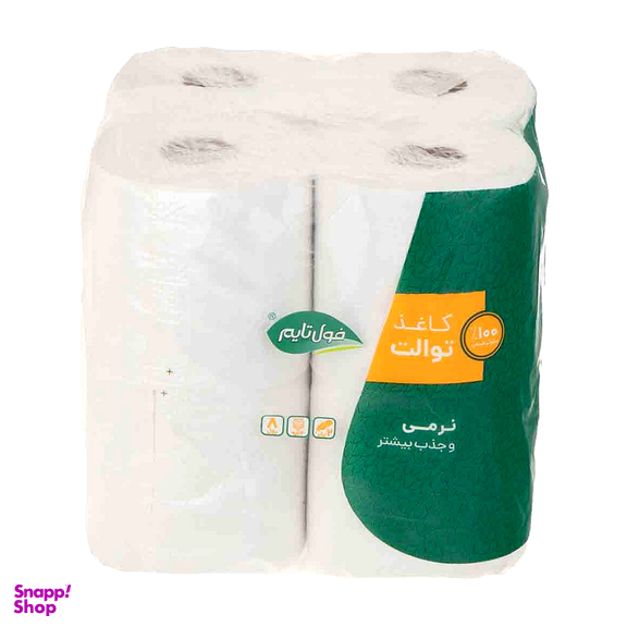 دستمال کاغذی 250 برگ فول تایم مدل سافت بسته 8 عددی به همراه دستمال توالت فول تایم بسته 8 عددی