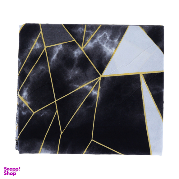 ملحفه ناتوسا مدل کشدار هندسی یک نفره سایز 120×200 سانتی متر