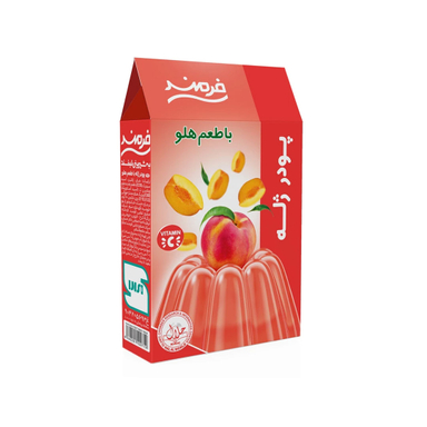 پودر ژله با طعم هلو فرمند وزن 100 گرم