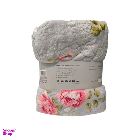 پتو مسافرتی دونفره تیسا مدل لایف کد Bl010217