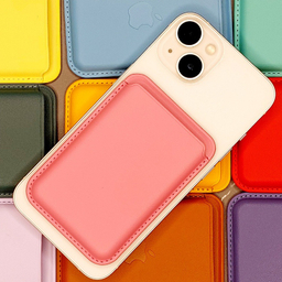 کیف جاکارتی مغناطیسی مدل اپل Leather Wallet مناسب پشت گوشی موبایل