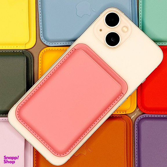 کیف جاکارتی مغناطیسی مدل اپل Leather Wallet مناسب پشت گوشی موبایل