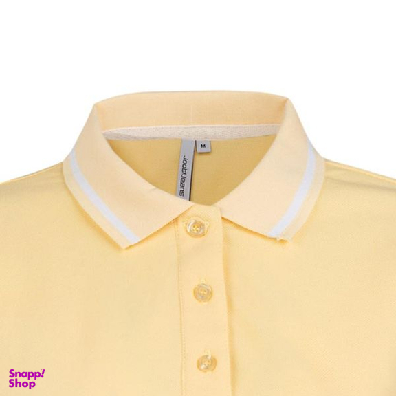 پولوشرت آستین کوتاه زنانه کد 1551289 رنگ زرد روشن