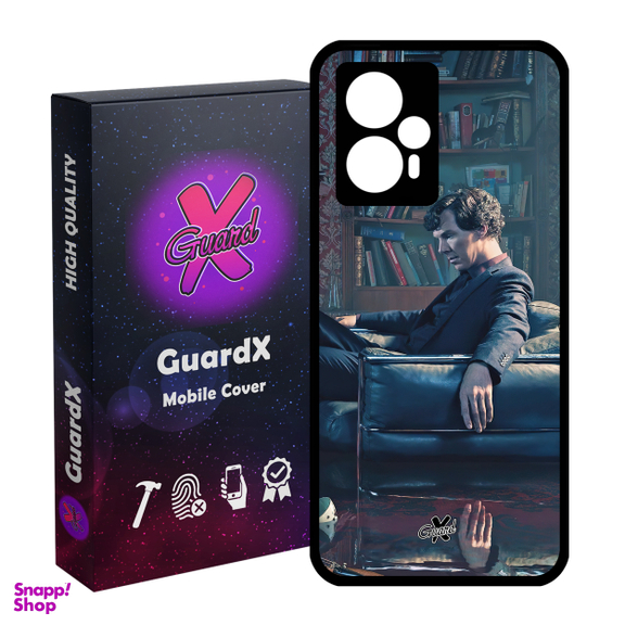 کاور گارد ایکس طرح شرلوک مدل Glass10519 مناسب شیائومی Poco F5/Redmi Note 12 Turbo