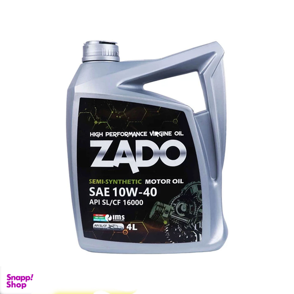 روغن موتور خودرو زادو مدل SAE 10W40-SL/CF-16000 حجم 4 لیتر