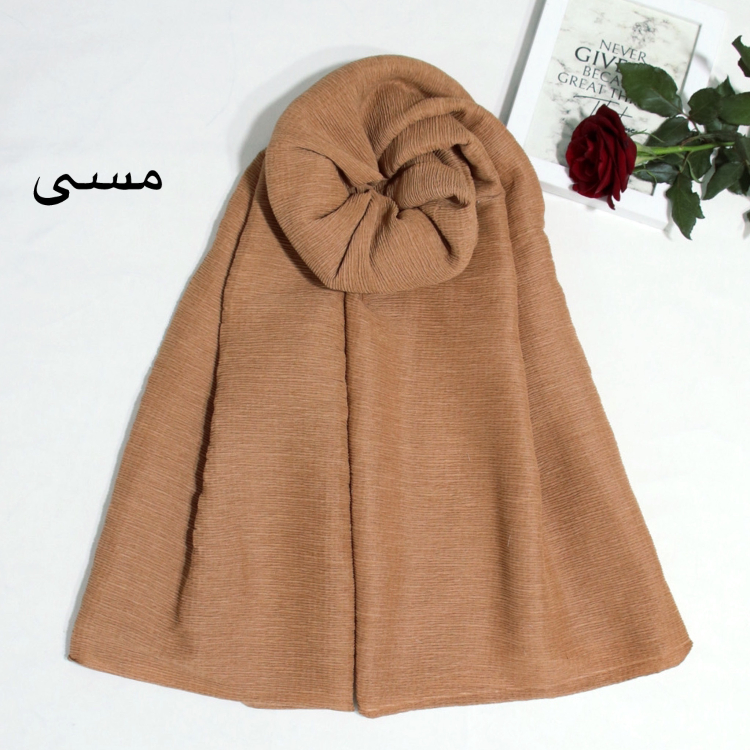 شال نخی پلیسه زنانه طرح شایلی کد ana9720