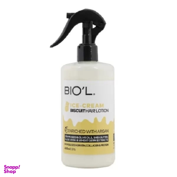 لوسیون مو بیول مدل Ice Cream Biscuit حجم 400 میلی لیتر