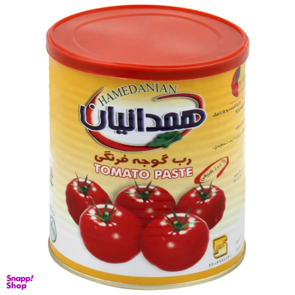 رب گوجه فرنگی همدانیان وزن 800 گرم بسته 6 عددی