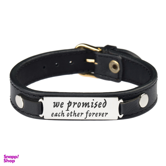 دستبند گيلواره زراوشان مدل چرم ما به هم برای همیشه قول دادیم کد CH89