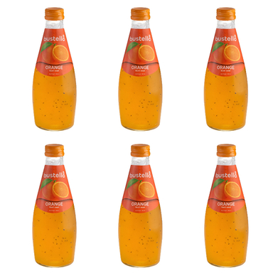 آبمیوه تخم شربتی پرتقال باستلو حجم 300 میلی لیتر بسته 6 عددی