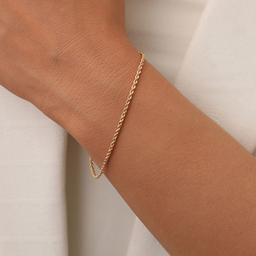 دستبند طلا 18 عیار زنانه دیانا مدل طنابی